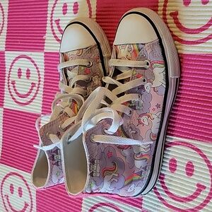 Girls  unicorn Converse sneakers